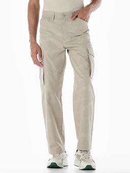 Jack & Jones - Men Regular Fit Beige Cargo