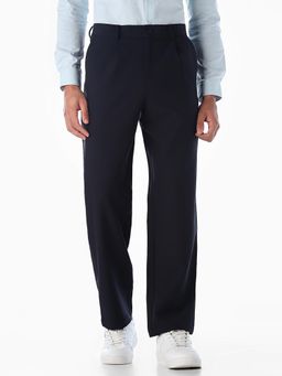 Jack & Jones - Men Regular Fit Navy Blue Trouser