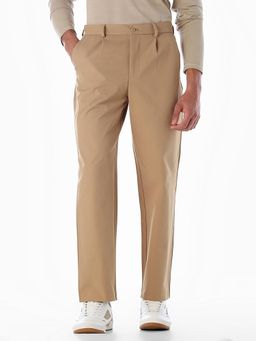 Jack & Jones - Men Regular Fit Beige Trouser