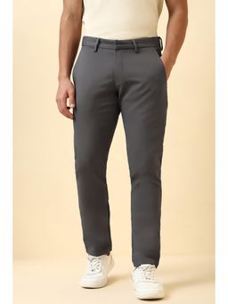 Allen Solly - Men Grey Solid Casual Trouser