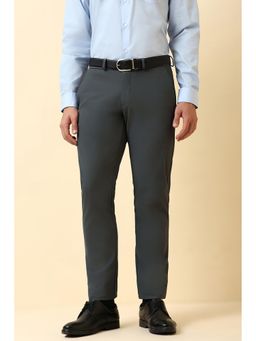 Allen Solly - Men Grey Solid Formal Trouser