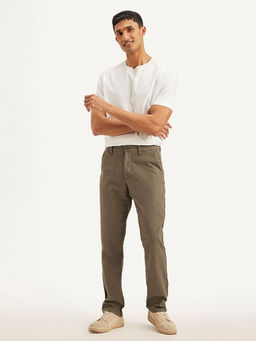 Levi's - Men's Brown Straight Fit Chinos