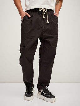 The Bear House - Men's Brown Solid Trouser