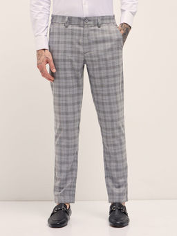 The Bear House - Men's Formal Slim Grey Trouser