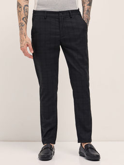 The Bear House - Men's Formal Slim Black Trouser