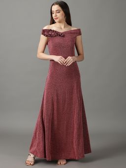 SHOWOFF - Womens A-Line Pink Maxi Dress