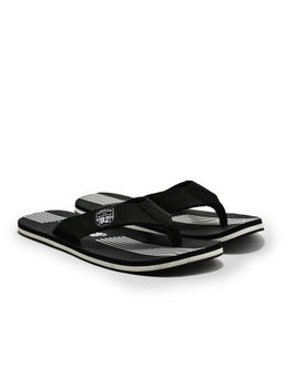 WOODLAND - Mens Printed FlipFlops-Black