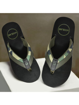 WOODLAND - Solid Mens FlipFlops-Black