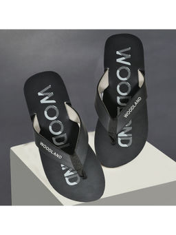 WOODLAND - Mens Slip On FlipFlops-Black