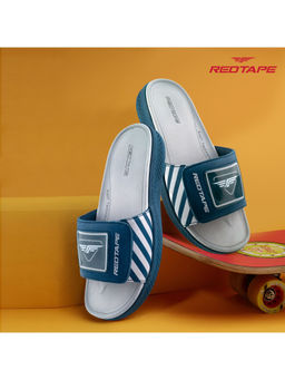 Red Tape - Mens EVA Comfort Printed Velcro Sliders