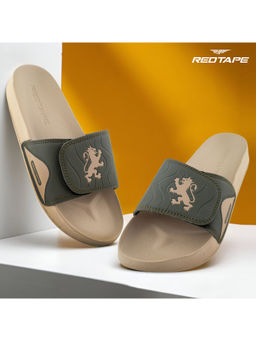 Red Tape - Mens EVA Comfort Round Toe Velcro Sliders