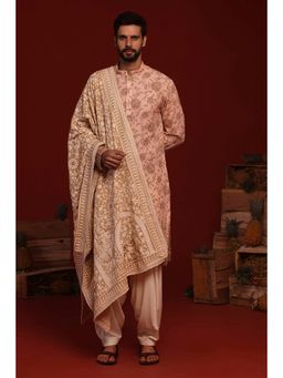 KALPRAAG - Tanvik Pink Kurta with Patiala Pant and Dupatta