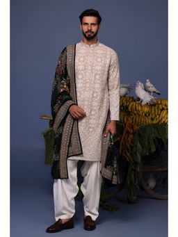 KALPRAAG - Pink Viscose Embroidered Kurta with Salwar and Dupatta