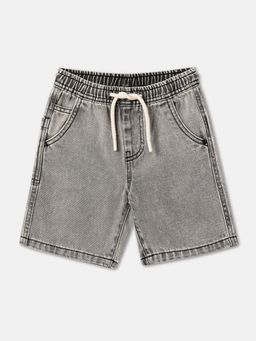 R&B - Cotton Relaxed Fit Elastic Waist Dyed Boys Shorts