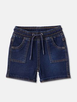 R&B - Cotton Blend Relaxed Fit Elastic Waist Clean Hem Boys Shorts