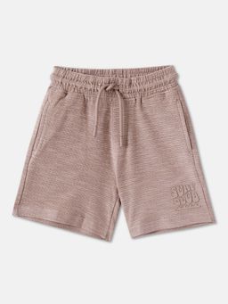 R&B - Cotton Relaxed Fit Drawstring Waist Clean Hem Boys Shorts