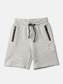 R&B - Cotton Regular Fit Elastic Waist Solid Knit Boys Shorts