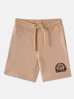 R&B - Cotton Embroidered Drawstring Waist Clean Hem Boys Shorts