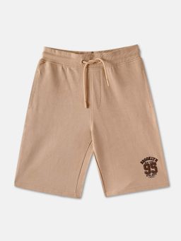R&B - Cotton Graphic Print Drawstring Waist Clean Hem Boys Shorts