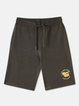 R&B - Cotton Graphic Print Drawstring Waist Clean Hem Boys Shorts