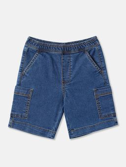 R&B - Cotton Relaxed Fit Elastic Waist Cargo Style Boys Shorts