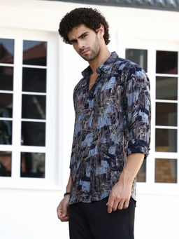 Campus Sutra - Men Multi-Color Printed Casual Shirt