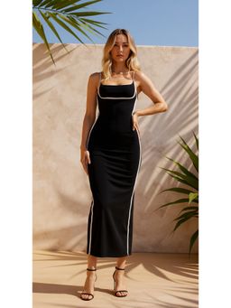 RARE - Women Casual Black Colour Solid Dress