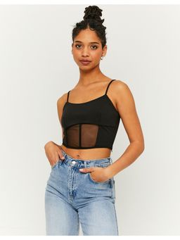 TALLY WEiJL - Black Women Knit Crop Top