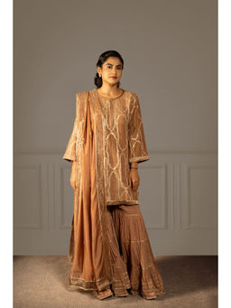 Punam Khetann - Kanch Kala Kurti with Sharara & Dupatta