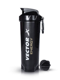 Vector X - Energy Protein Shaker for Gym Sipper Bottle Blender (600 ml)