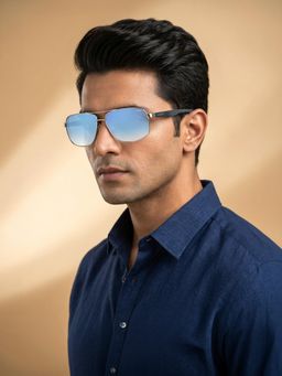 IDEE - IDS3008C5SG - UV Protected Gradient Mirror Sunglasses for Men (62)