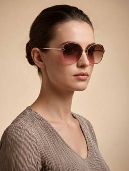 IDEE - Brown Butterfly 100% Uv Protected Sunglasses For Women Size 60