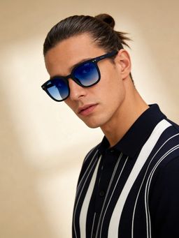 IDEE - Blue Square 100% Uv Protected Sunglasses For Men Size 52