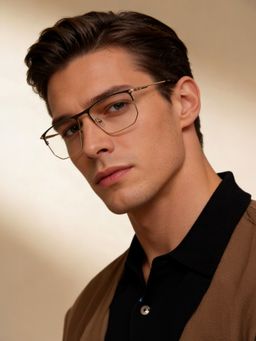 IDEE - Beige Full Rim Square shaped eyewear for Men (ID1977C5FR) (52)