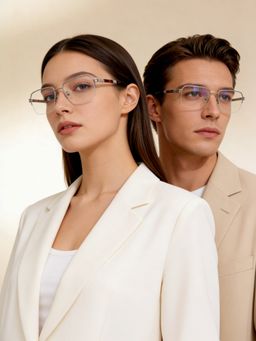 IDEE - Rectangular Silver Frames for Unisex-Id2175C5Fr (53)