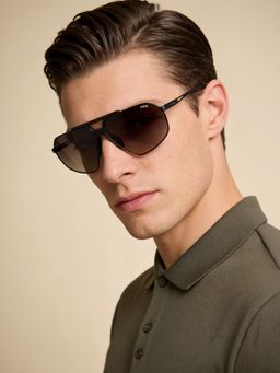 IDEE - 100% Uv Protected Square Green Sunglasses for Men-Ids3150C1Psg (60)
