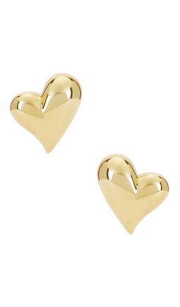 Jenny Bird - Art Heart Button Earrings