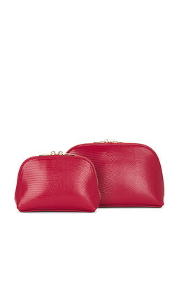 Jordan Road Jewelry - Red Python Embossed Pouch Set