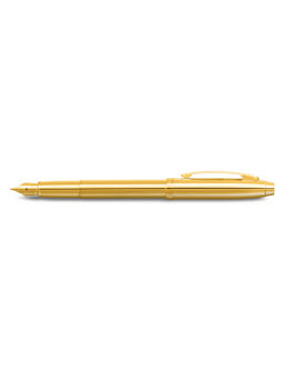Sheaffer - 100 9372 Glossy PVD Gold Fountain Pen with PVD Gold Trim