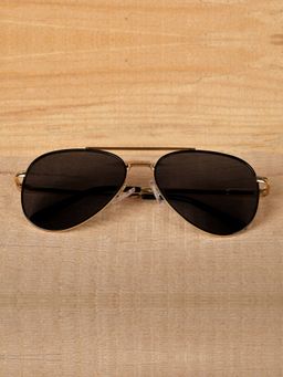 DukieKooky - Black Polarized and Uv Protected Aviator Sunglass (3-12 Years)