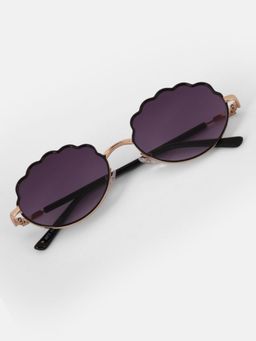 DukieKooky - Purple Polarized and Uv Protected Oval Sunglass (3-12 Years)