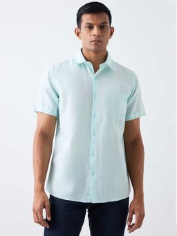 Spykar - Green Solid Slim Shirt