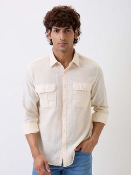 Spykar - White Solid Slim Shirt
