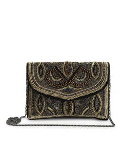 The Purple Sack - Multi-Color Embellished Clutch