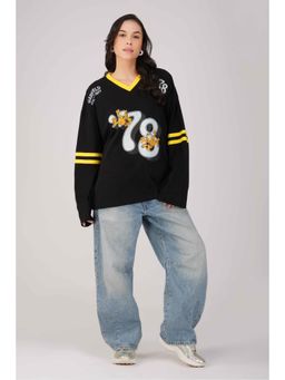 The Clothing Factory - Garfield: 78Th Athletics Dept Oversized Black T-Shirt