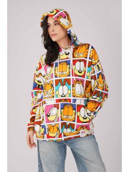 The Clothing Factory - Garfield: Expressions Collage Printed Oversized Hoodie