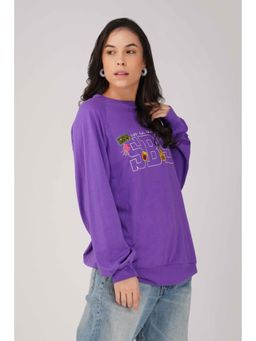 The Clothing Factory - SpongeBob: Off To The Races Oversized Purple T-Shirt