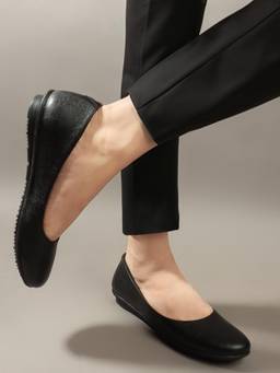 Liscott - Women Black Comfortable Ballerina