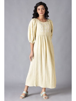 W - White Solid Dress