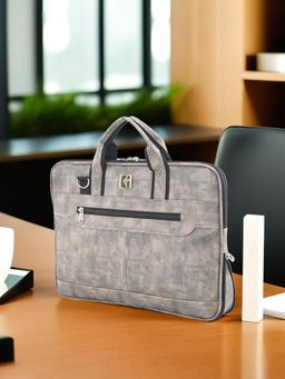 Kuber Industries - Unisex 15.6 Inch Office Laptop Bag with Detachable Strap - Sandstone Brown